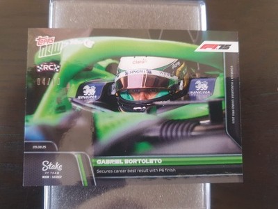 #056 Gabriel Bortoleto - sichert Karriere bestes Ergebnis mit P6/10 Black Foil RC