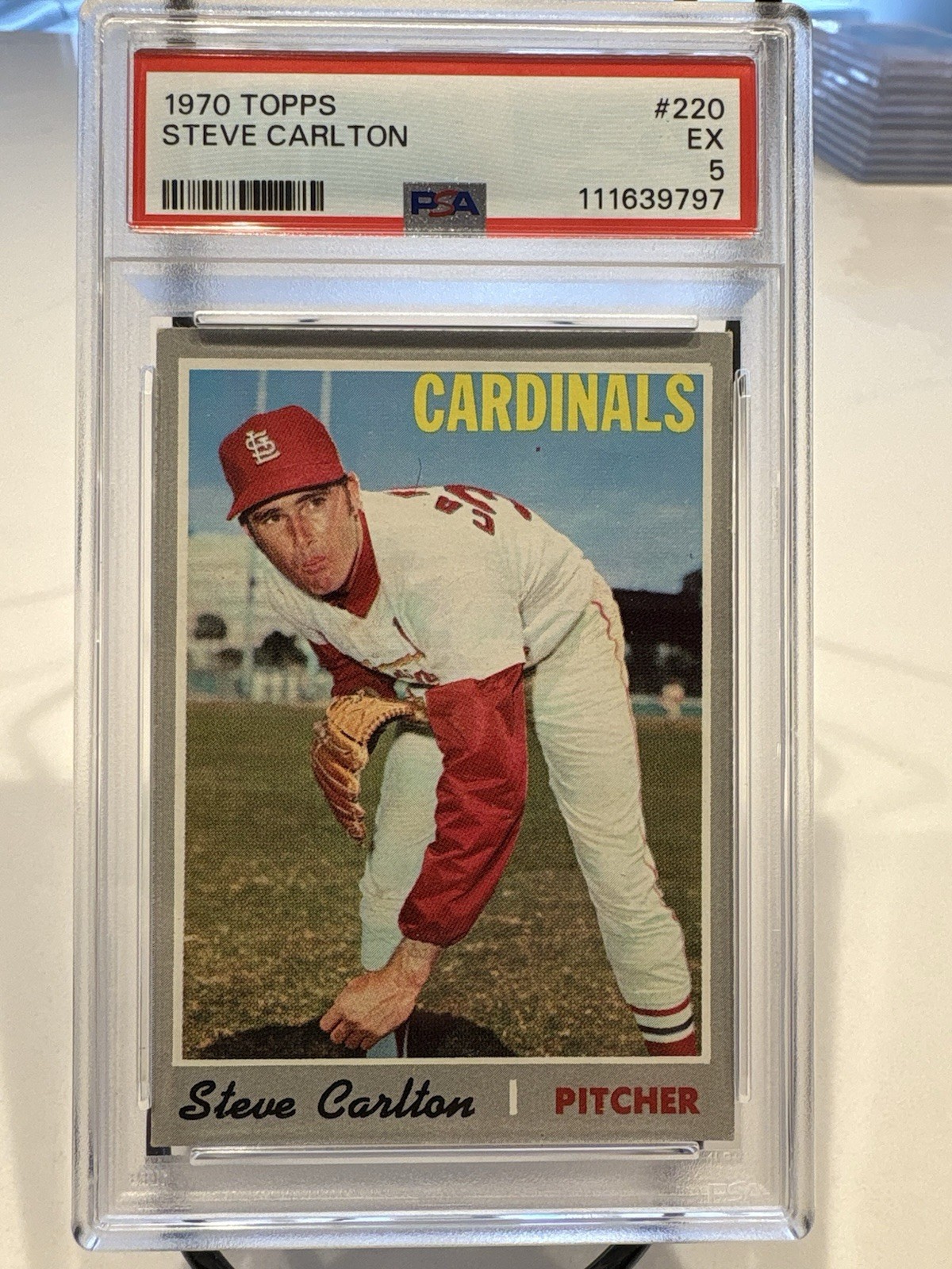 1970 Topps - Steve Carlton #220 PSA 5 EX Hall of Fame St. Louis