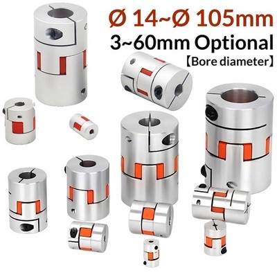 Aluminum CNC Shaft Coupler Flexible Plum Coupling Servo Motor All Bore Sizes