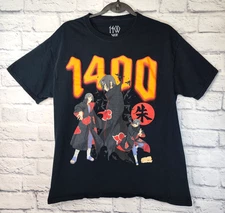 Naruto Shippuden Viz Media Itachi Uchiha Graphic Tee Black Size Large