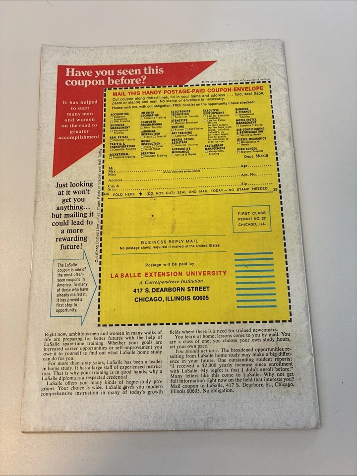 Marvel Comic Uncanny Tales From The Grave VINTAGE COMIC 1974 No.7!!! - Image 2 of 3