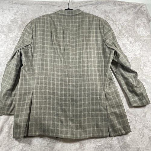 Blazer Chaqueta Blazer HICKEY FREEMAN Puro 100% Cachemira 48R Marrón Canterbury - Imagen 5 de 6
