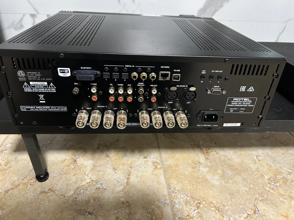 ROTEL RA-6000 Black Integrated A/B Amplifier - Image 3 of 4