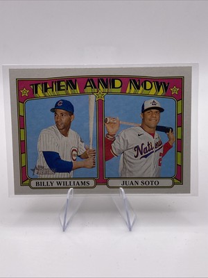 2021 Topps Heritage #TN-14 Billy Williams / Juan Soto Then and Now