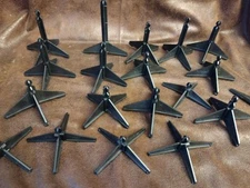 Tyco Mattel Hot Wheels  HO Slot Car Track Stands Lot Of 18 Hot Wheels Mount