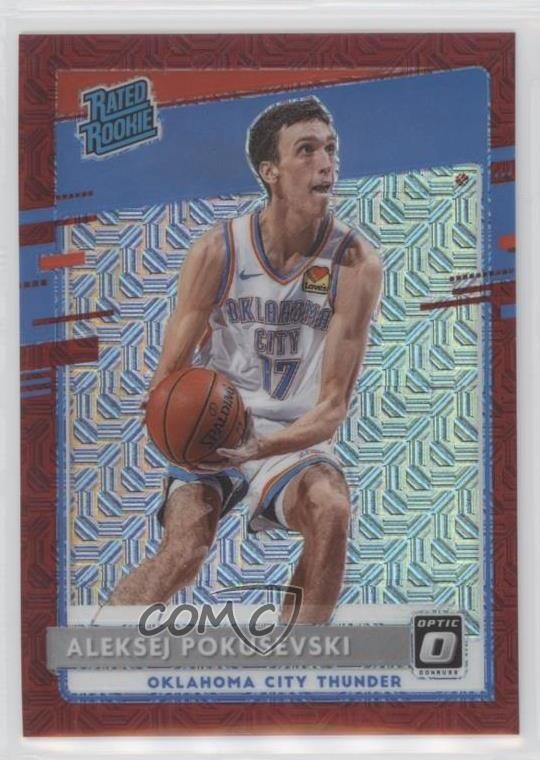 2020-21 Donruss Optic Rated Rookie Choice Red Prizm 73/88 Aleksej Pokusevski hs9