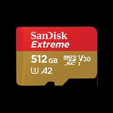 SanDisk Extreme Microsdxc 512GB SD SDSQXAV-512G-GN6MA