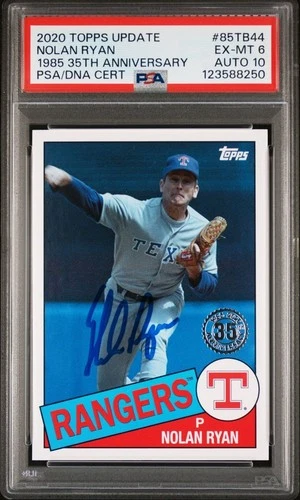 2020 TOPPS UPDATE NOLAN RYAN 35TH ANNIVERSARY #85TB-44 ~~AUTOGRAPHED!!~~ 1-of-2!