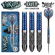 Shot Viking Raven Steel Tip Dart Set-90 Tungsten Barrels-25gm