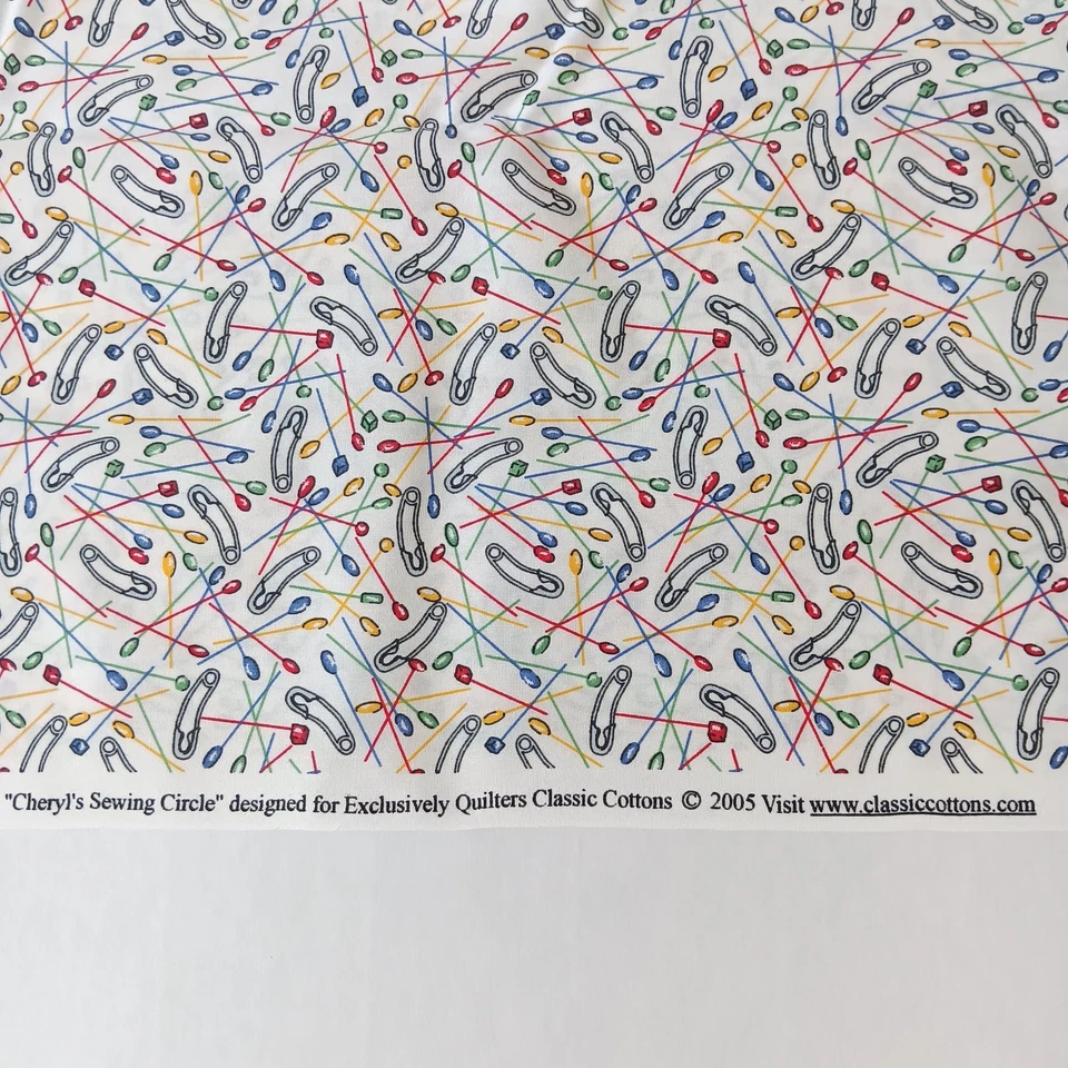 Exclusivamente Acolchadores Cheryl's Círculo de Costura Blanco Alfileres de Costura Tela de Algodón PORTE Foto 4 de 4