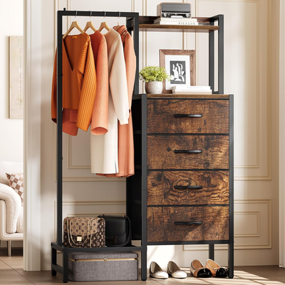 closet with dresser design 40 Walk-in Closet Ideas That Are as Chic as Your Wardrobe
