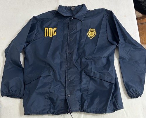 Vintage CRC Wisconsin Dept. Of Corrections Prison Guard Nylon Jacket Men’s XL
