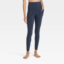 Women's Everyday Soft Ultra High-Rise Pocketed Leggings - All In Motion Navy