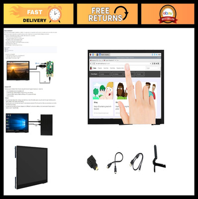 7'' HDMI LCD Touch Screen 1024x600 IPS Display for Raspberry Pi & PC, Win 10/8/7