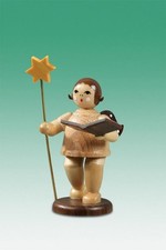 Christmas Angel with Star and Book with Crown / Natural Height approx 6.5 cm NEW