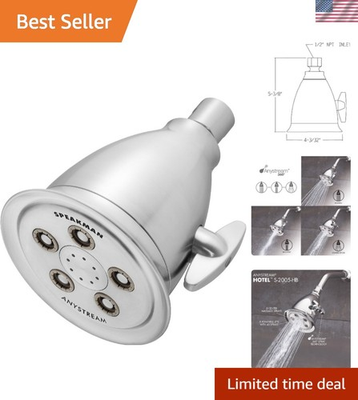 #ad #ad S 2005 HB BC Hotel Anystream High Pressure 2.5 GPM Adjustable Shower Head Br... $95.95