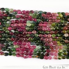 Multi Tourmaline Rondelle Beads, AAA Natural Smooth Beads, 7x5mm, 9 Inch