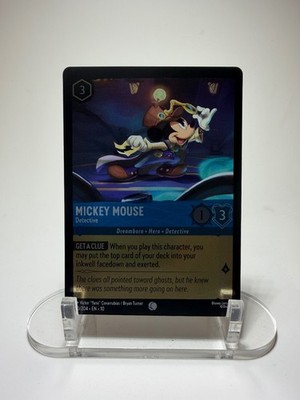 Mickey Mouse - Detective 160/204 Whispers in the Well Lorcana Cold Foil NM