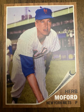 NEW YORK METS: Bob Moorhead Custom Modern 1962 Style Art Card