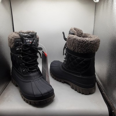Storm By Cougar Carlisle Carlisle Boots Women's 7W Black Lace-up E191
