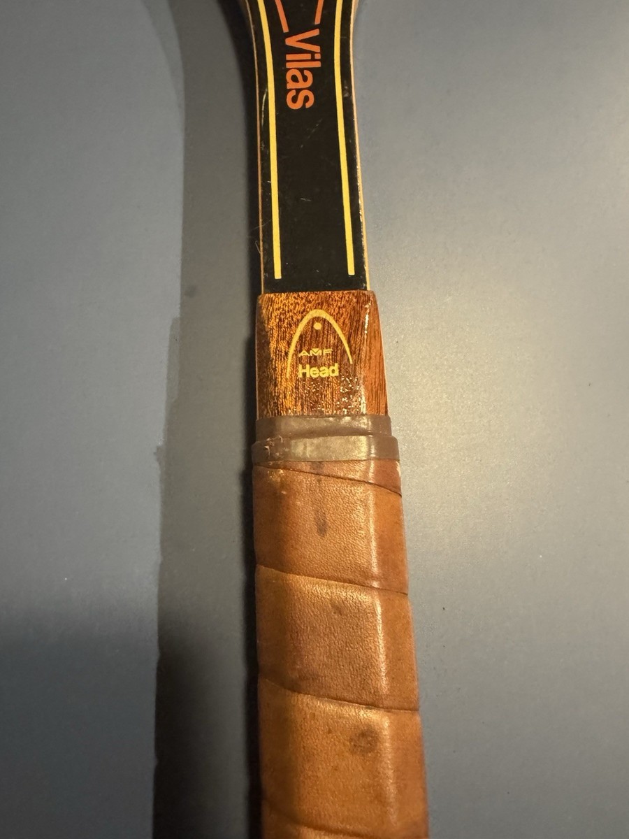 AMF HEAD Raquette de tennis en bois vintage numéro 1 Guillermo Vilas / 4-1/2 L Grip - France