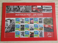 Australia  Post Stamp Sheet - 200 Years Classic Vehicles - Sealed