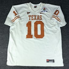 Texas Longhorns Jersey 4XL White Vince Young Rose Bowl Authentic Nike Stitched