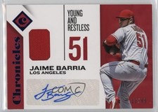 2018 Panini Chronicles Signature Swatches Blue 33/99 Jaime Barria Auto 0bz