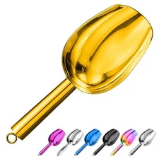 Small Stainless Steel Ice scooper for Ice Maker Ice Bucket Kitchen Freezer Bar