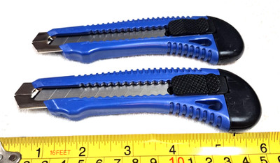 6'' SNAP OFF UTILITY KNIVES 2 KNIVES 18MM BLADE