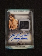 2024 Topps Knockout UFC TAI TUIVASA Auto Patch /199 Silver #KAR-TTV