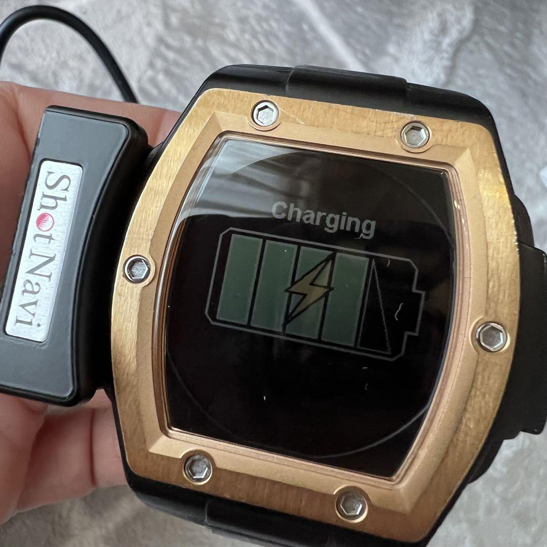 美品 ショットナビ クレスト Amazon | Shot Navi Crest(ショットナビ) ブラック×シルバー GPS