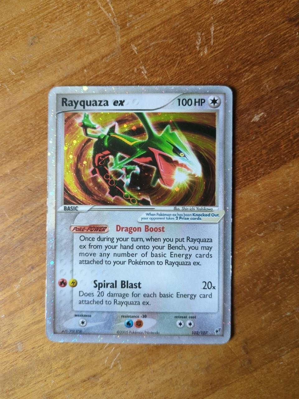 Rayquaza ex 102/107 EX Deoxys Holo