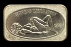 Vintage 1 Oz. .999 Fine Silver Art Bar "Women's Liberation"     1973