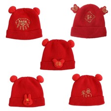 Soft Baby Bonnet Cap Newborn Baby Infant Beanie Cap Crochet Knitted Hairball Hat