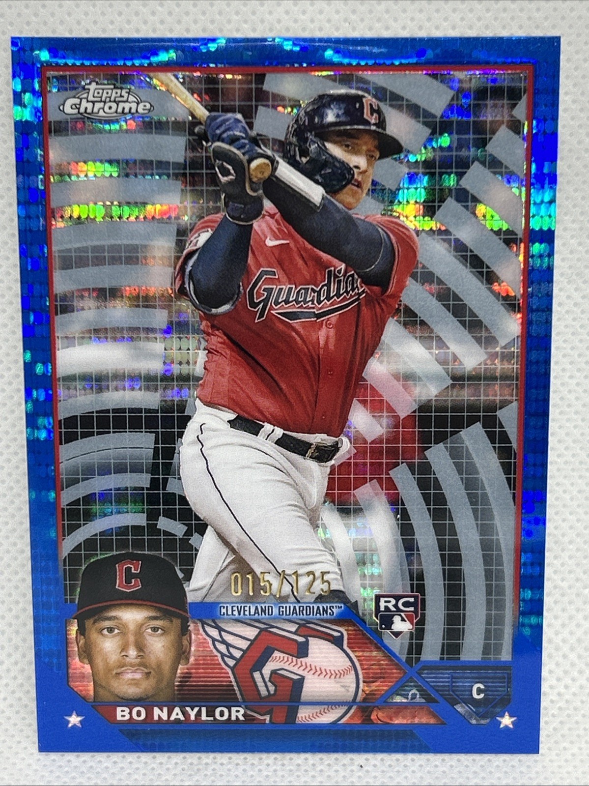 BO NAYLOR 2023 Topps Chrome Blue Sonar Refractor /125 #54 Rookie RC