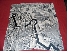Grayson Perry Silk Scarf 'Map of days' National Portrait Gallery 2013  Rare