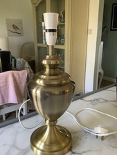 Tall Gilt Metal Table Lamp Base