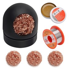 AHIER Solder Tip Cleaner+ Soldering Rosin Flux Paste(0.35 oz / 10 g)+ Black