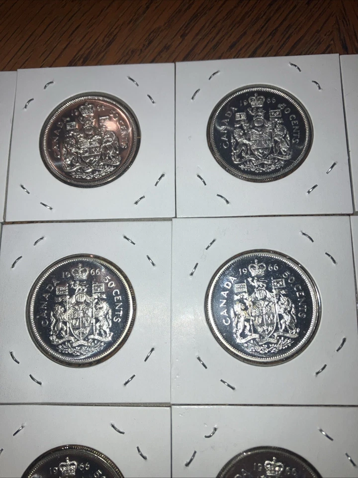 Canada 1966 Silver Half Dollar Lot Of 20 BUNC - Image 4 of 4