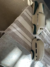 1930s Wyandotte Steel Toy LaSalle Sedan Car with Air Stream Camper Trailer