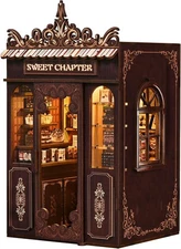 KERNOWO Book Nook Kit, DIY 3D Wooden Puzzles for Adults, Teens and Beginners, Mi