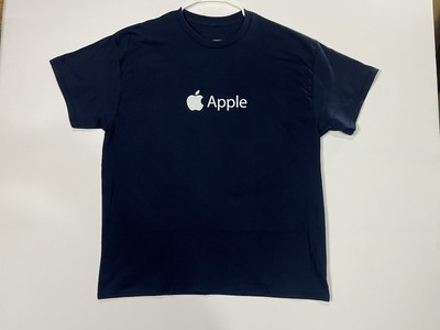 Apple Logo Navy Blue T-Shirt (Adult Size X-Large) Genius Bar, iPhone/iPod  Tee