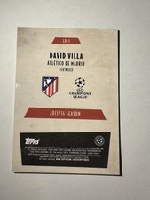 David Villa 2025-26 Topps Chrome UEFA UCC Last Dance Atletico Madrid #LD-5
