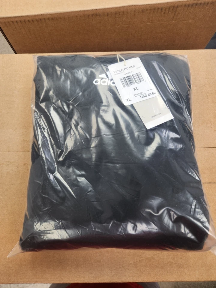 Sudadera con capucha negra Adidas Team para mujer talla 2xl. Sku IS1088. Foto 3 de 4