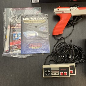 NES Action Set CIB & NES Advantage Joystick CIB Works Great & Cleaned See Pics