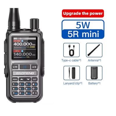 1PC  UV 5RMINI Wireless Frequency Reading Walkie Talkie AM Long Range Multi-Band
