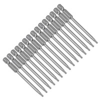 "15 Stk. 1/4\" Sechskantschaft TT10 Magnetische Torx SchraubendrehereinsäTze 75Mm"