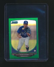 KEAN WONG 2013 BOWMAN CHROME MINI GREEN REFRACTOR PARALLEL 69/75 #17