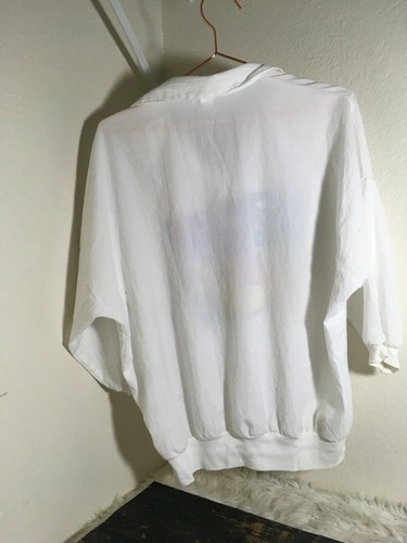 VINTAGE LINDSEY BLAKE SPORT TRACK Pullover White  Beach L - Picture 6 of 6